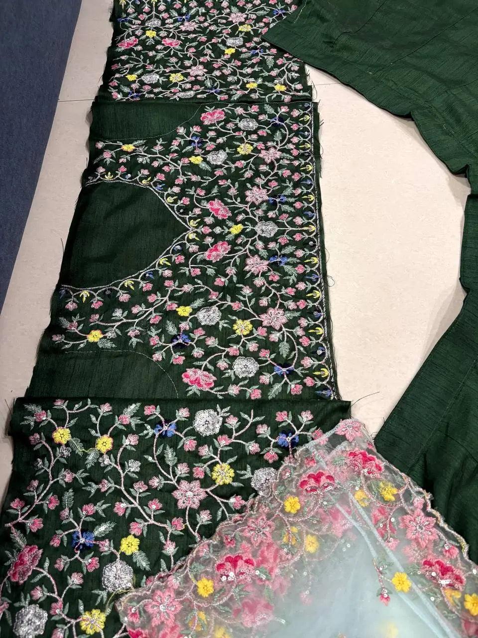 Elegant Satin Silk Lehenga Choli Set for Wedding and Festive Occasions