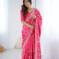 Elegant Satin Silk Saree for Festive and Party Occasions