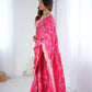 Elegant Satin Silk Saree for Festive and Party Occasions