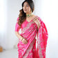 Elegant Satin Silk Saree for Festive and Party Occasions