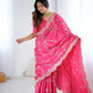 Elegant Satin Silk Saree for Festive and Party Occasions