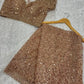 Elegant Sequin Dori Work Net Saree for Wedding and Festive Occasions