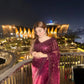 Elegant Sequin Dori Work Net Saree for Wedding and Festive Occasions