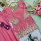 Elegant Shimmer Silk Sharara Set for Festive and Wedding Wear