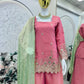 Elegant Shimmer Silk Sharara Set for Festive and Wedding Wear