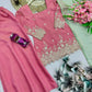 Elegant Shimmer Silk Sharara Set for Festive and Wedding Wear