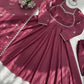 Elegant Silk 3 Piece Anarkali Suit Set for Festive and Family Occasions