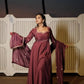 Elegant Silk 3 Piece Anarkali Suit Set for Festive and Family Occasions