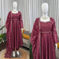 Elegant Silk 3 Piece Anarkali Suit Set for Festive and Family Occasions