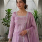 Elegant Silk Palazzo Suit Set for Festive and Occasion Wear