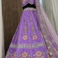 Elegant Slub Silk Embroidered Lehenga Set for Wedding and Festive Wear