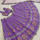 Elegant Slub Silk Embroidered Lehenga Set for Wedding and Festive Wear