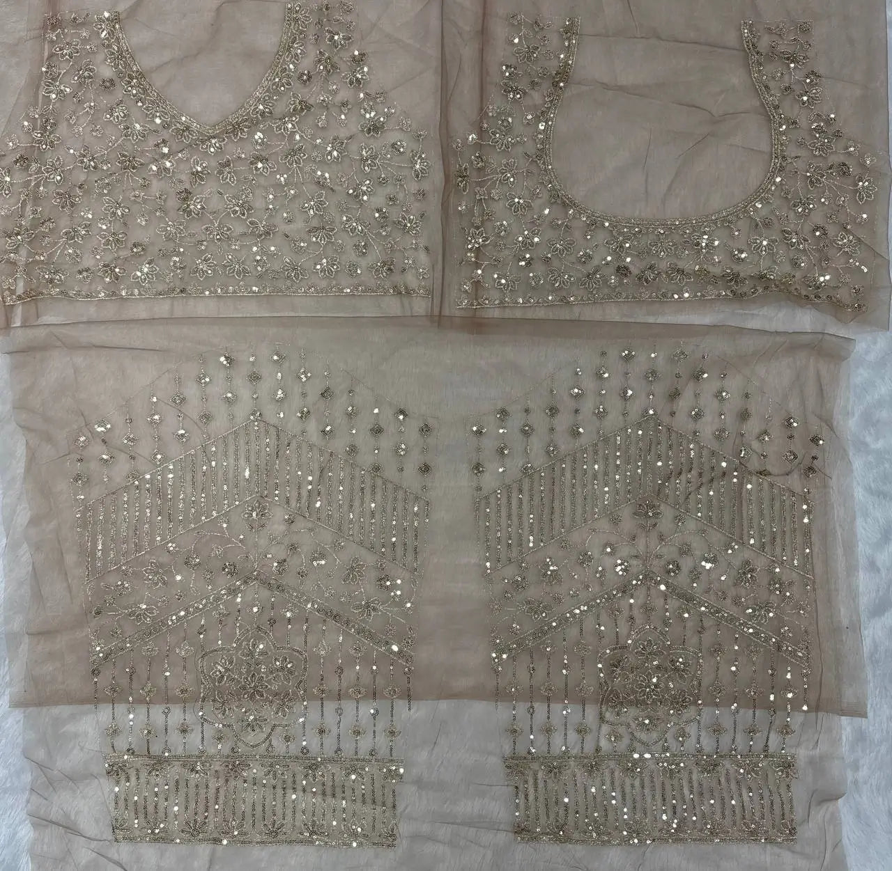 Elegant Soft Net Embroidered Saree with Designer Blouse for Party and Wedding Wear