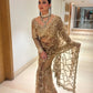 Elegant Soft Net Embroidered Saree with Designer Blouse for Party and Wedding Wear