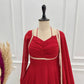 Elegant Solid Flared Anarkali Suit Set with Dupatta & Bottom | Festive & Party Wear | Available in 6 Colors