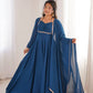 Elegant Solid Flared Anarkali Suit Set with Dupatta & Bottom | Festive & Party Wear | Available in 6 Colors
