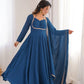 Elegant Solid Flared Anarkali Suit Set with Dupatta & Bottom | Festive & Party Wear | Available in 6 Colors