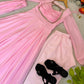 Elegant Solid Flared Anarkali Suit Set with Dupatta & Bottom | Festive & Party Wear | Available in 6 Colors
