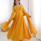 Elegant Solid Flared Anarkali Suit Set with Dupatta & Bottom | Festive & Party Wear | Available in 6 Colors
