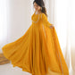Elegant Solid Flared Anarkali Suit Set with Dupatta & Bottom | Festive & Party Wear | Available in 6 Colors
