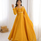 Elegant Solid Flared Anarkali Suit Set with Dupatta & Bottom | Festive & Party Wear | Available in 6 Colors