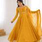Elegant Solid Flared Anarkali Suit Set with Dupatta & Bottom | Festive & Party Wear | Available in 6 Colors