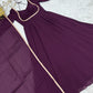 Elegant Solid Flared Anarkali Suit Set with Dupatta & Bottom | Festive & Party Wear | Available in 6 Colors