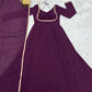 Elegant Solid Flared Anarkali Suit Set with Dupatta & Bottom | Festive & Party Wear | Available in 6 Colors