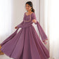 Elegant Solid Flared Anarkali Suit Set with Dupatta & Bottom | Festive & Party Wear | Available in 6 Colors