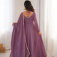 Elegant Solid Flared Anarkali Suit Set with Dupatta & Bottom | Festive & Party Wear | Available in 6 Colors