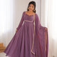 Elegant Solid Flared Anarkali Suit Set with Dupatta & Bottom | Festive & Party Wear | Available in 6 Colors