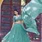 Elegant Star Georgette Lehenga Set for Wedding and Festive Wear