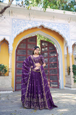 Elegant Star Georgette Lehenga Set for Wedding and Festive Wear