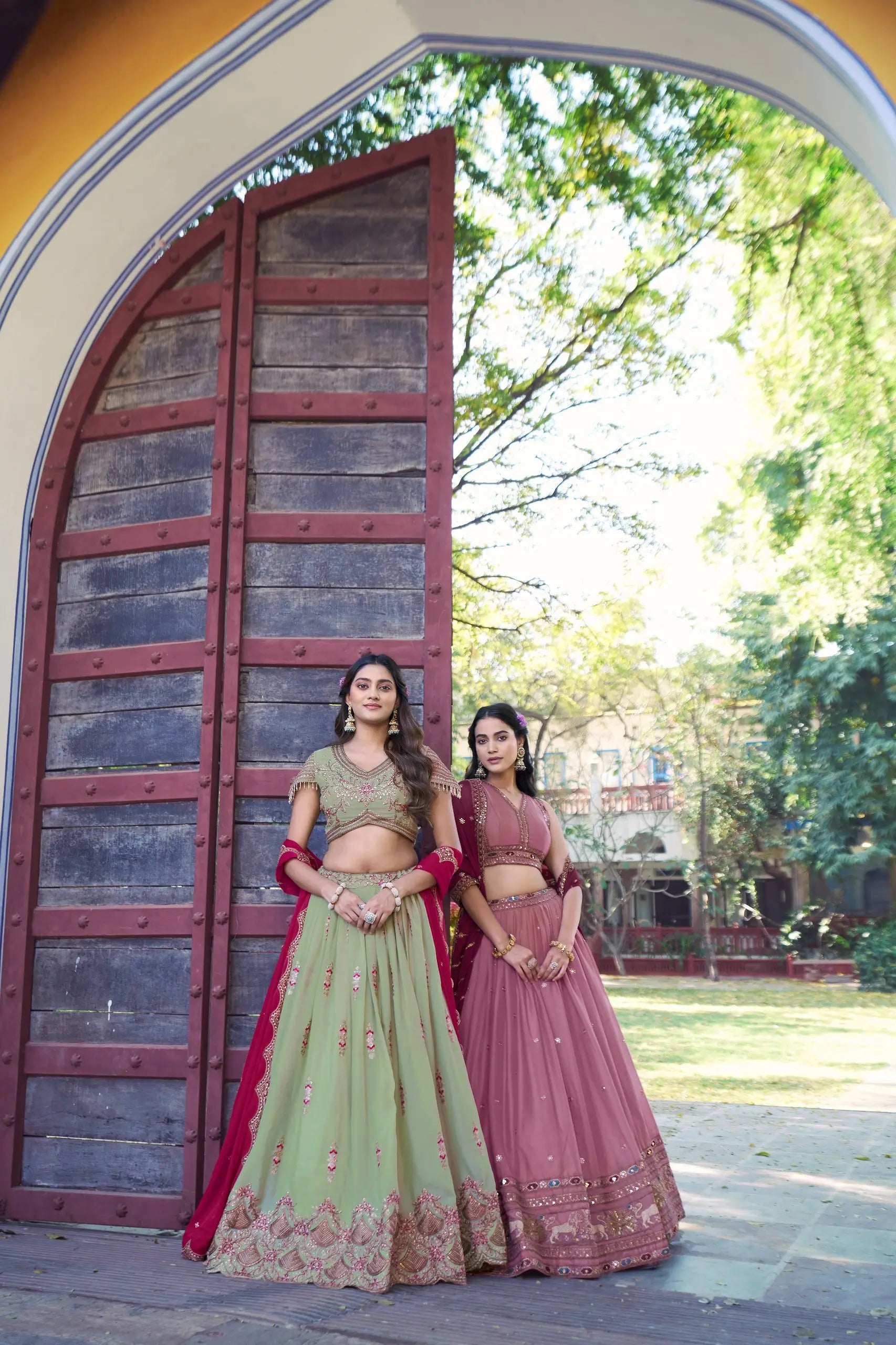 Elegant Star Georgette Lehenga Set for Wedding and Festive Wear