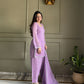 Elegant Swarovski Silk Kurta Palazzo Set with Dupatta for Festive and Party Wear
