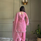 Elegant Swarovski Silk Kurta Palazzo Set with Dupatta for Festive and Party Wear
