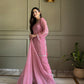 Elegant Swarovski Silk Kurta Palazzo Set with Dupatta for Festive and Party Wear