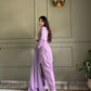 Elegant Swarovski Silk Kurta Palazzo Set with Dupatta for Festive and Party Wear