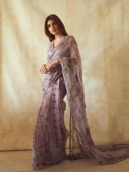 Elegant Tabby Silk Saree for Festive and Party Wear