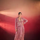 Elegant Tasar Silk Printed Co Ord Set with Jacket Layer for Festive and Occasion Wear