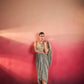 Elegant Tasar Silk Printed Co Ord Set with Jacket Layer for Festive and Occasion Wear