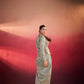 Elegant Tasar Silk Printed Co Ord Set with Jacket Layer for Festive and Occasion Wear