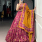 Elegant Tasar Silk Printed Lehenga Set for Festive and Wedding Wear