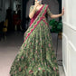 Elegant Tasar Silk Printed Lehenga Set for Festive and Wedding Wear