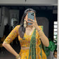 Elegant Tasar Silk Printed Lehenga Set for Festive and Wedding Wear