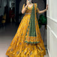 Elegant Tasar Silk Printed Lehenga Set for Festive and Wedding Wear