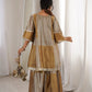 Elegant Tissue Silk Kurta Palazzo Set with Mirror Work for Festive and Occasion Wear