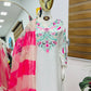 Elegant Vichitra Silk Palazzo Suit with Real Mirror Embroidery & Organza Silk Dupatta | Fully Stitched