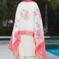 Elegant Viscose Silk Embroidered Kurti Set with Pant & Maslin Silk Dupatta – Stitched 3 Piece Set