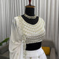 Elegant White Embroidered Lehenga Set with Dupatta for Wedding and Festive Wear